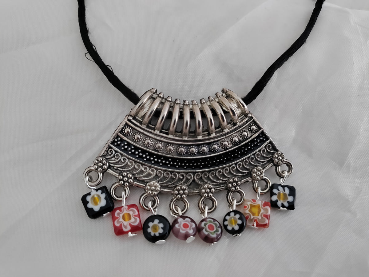 Single pendant rope necklace (SKU00048)