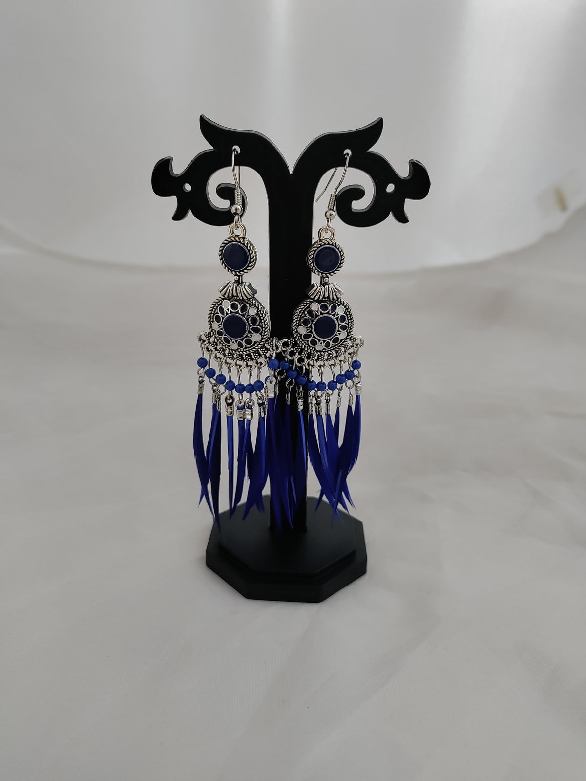 Beautiful light weight silver earrings in eye-catching colors