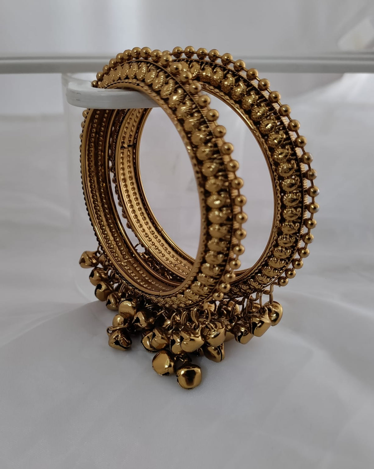 Antique gold ghungroo bangles [SKU00032]