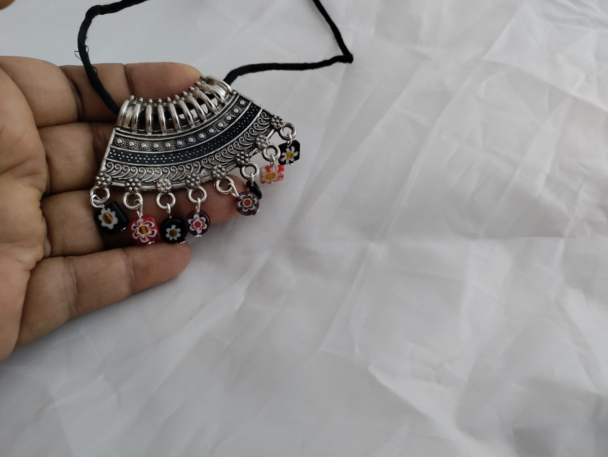 Single pendant rope necklace (SKU00048)