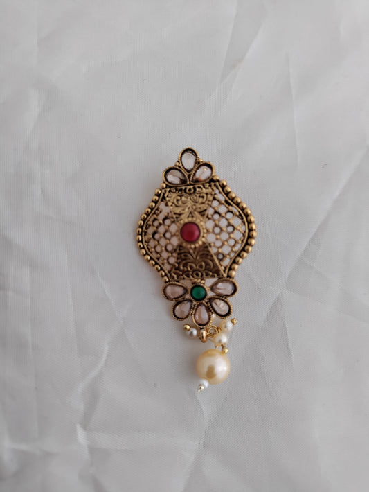 Kundan sari pins
