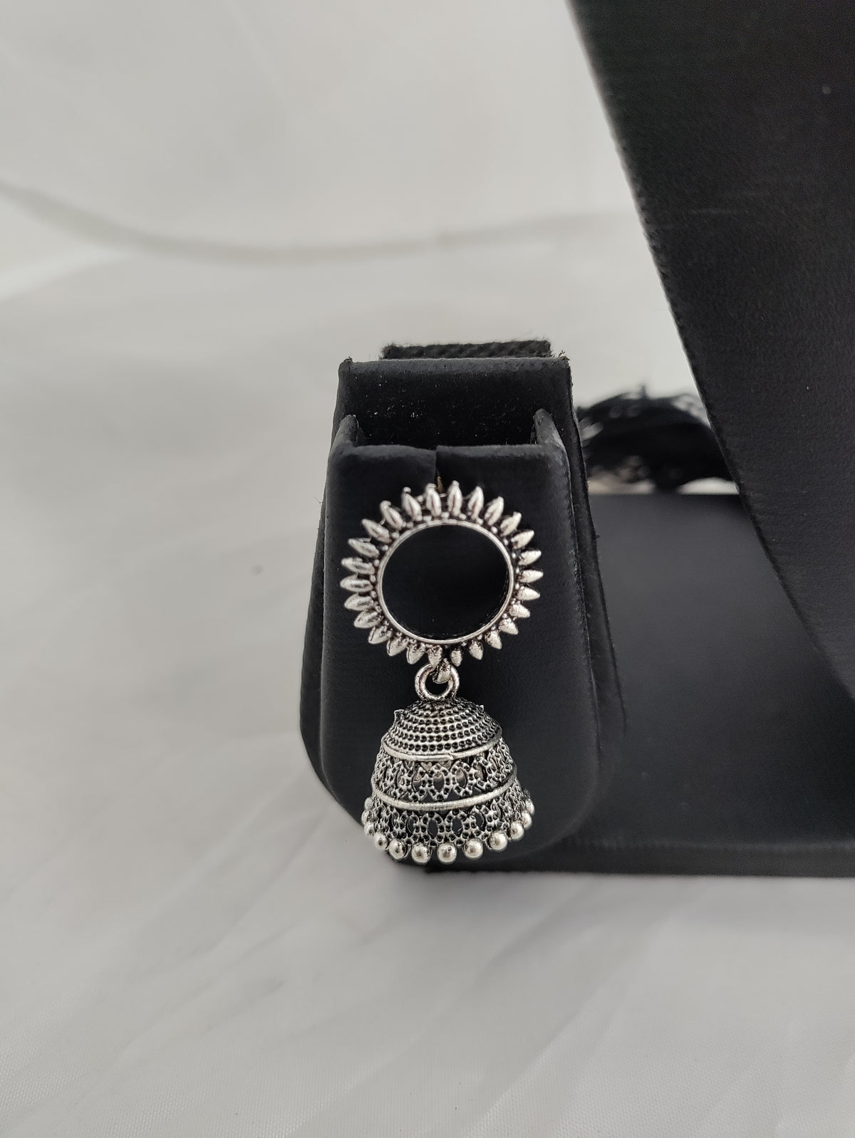 Oxidised silver necklace and earrings (SKU0049)
