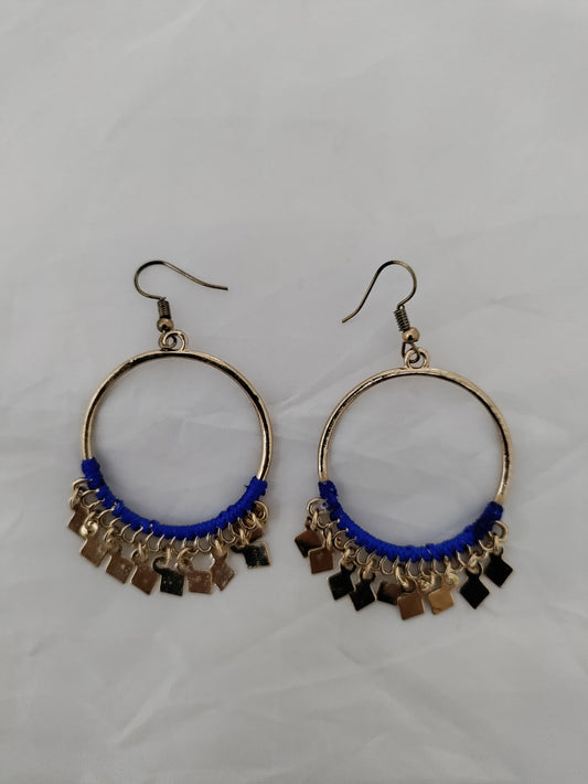 Beautiful boho style hoop earrings