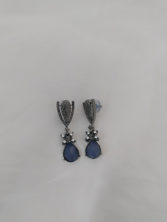 Bluish grey earrings
