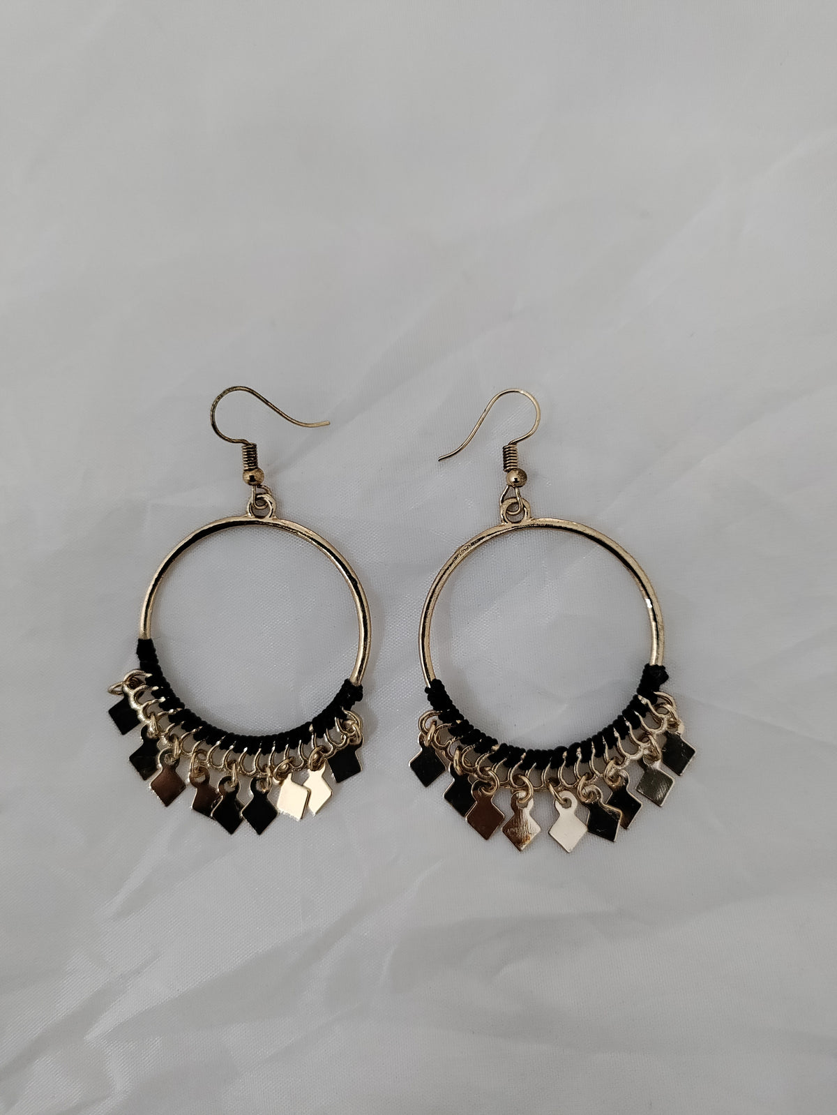 Beautiful boho style hoop earrings