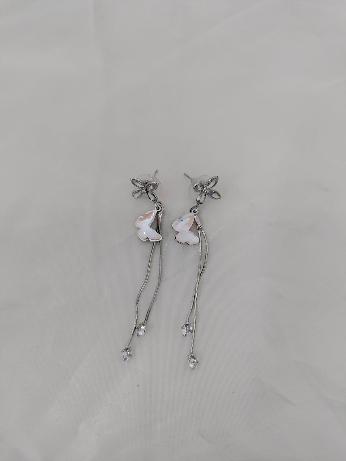 Long butterfly earrings