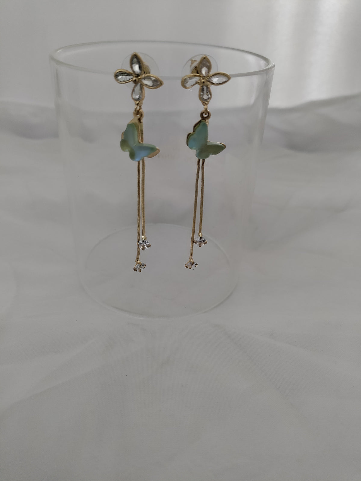 Long butterfly earrings