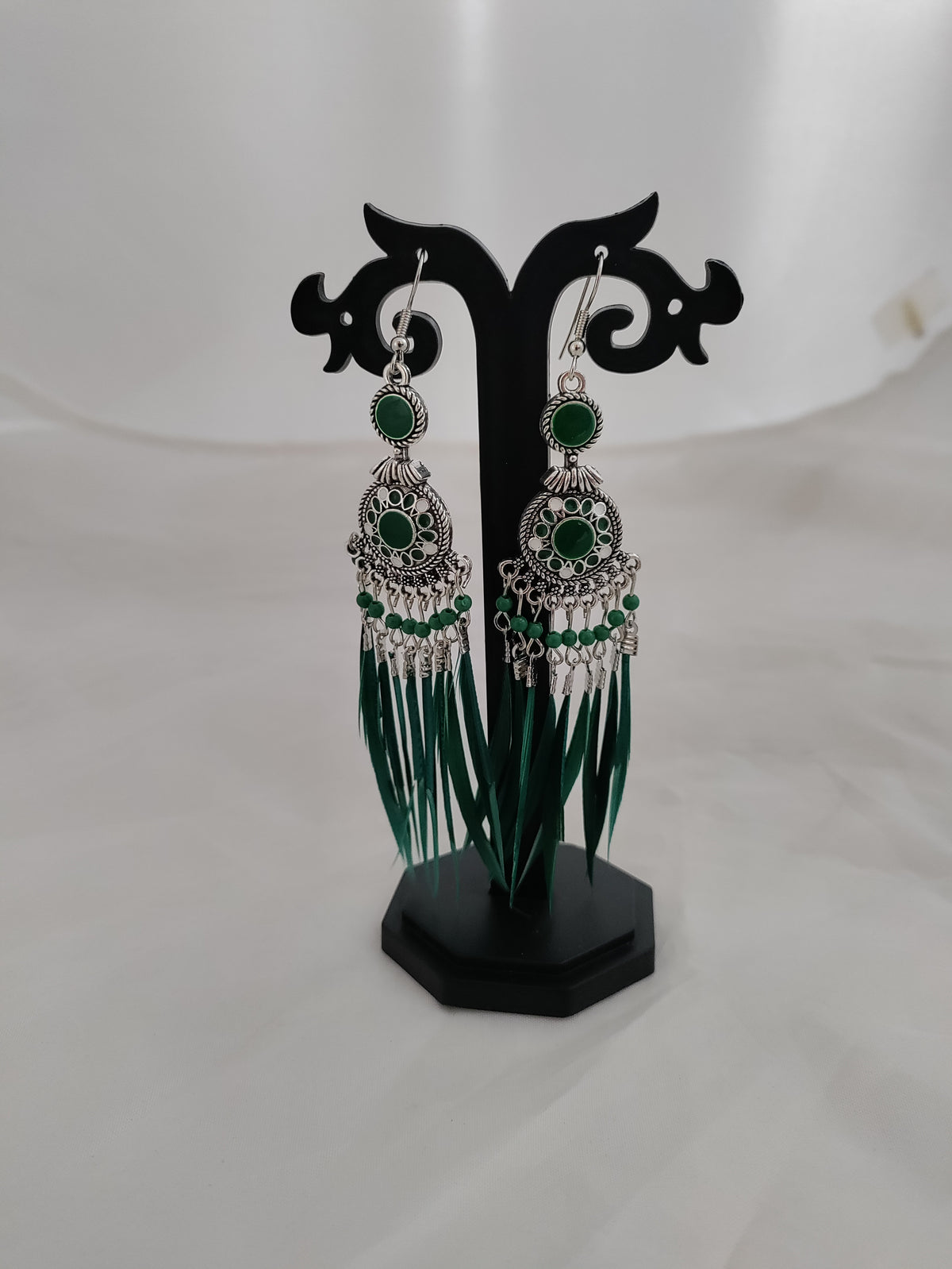 Beautiful light weight silver earrings in eye-catching colors