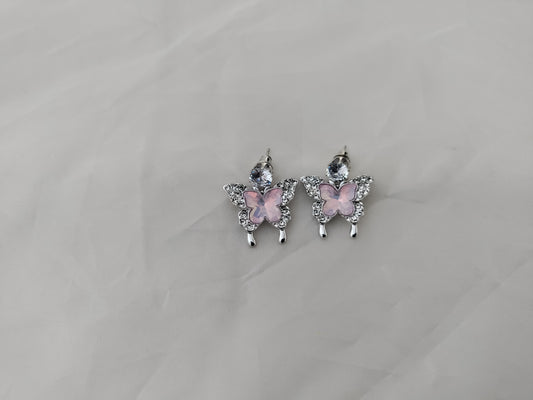 Sparkly butterfly earrings