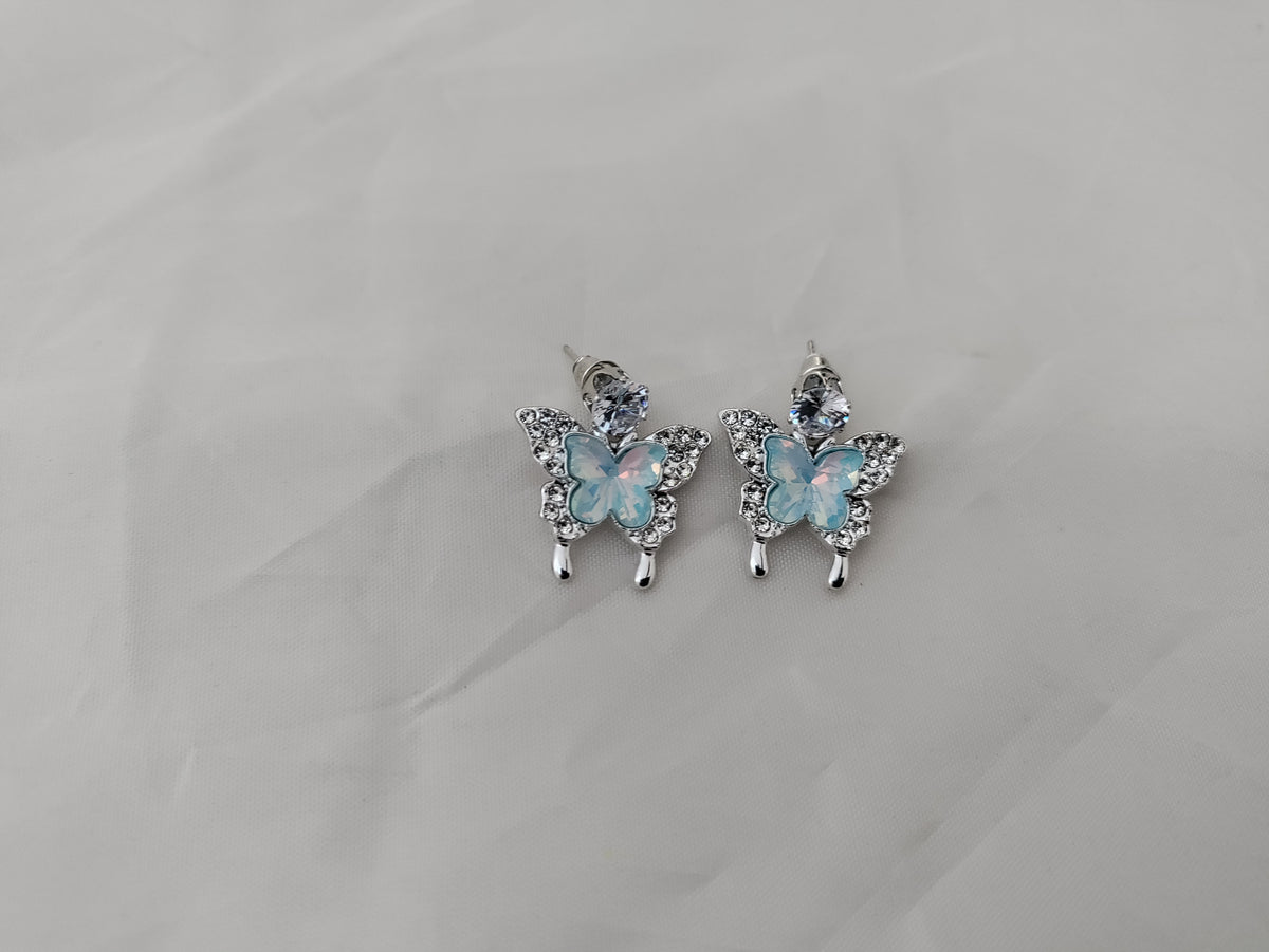 Sparkly butterfly earrings